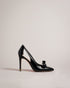 ORLINEY-Shoes-Introducing a fun twist on the classic court heel: it's ORLINEY. The patent leather finish and pointed toe keep it chic, whilst the cut-out sides and bow embellishment add eye-catching detail. We can't think of a better way to add flair to your formal fits. Court heels Patent leather Bow embellishment Cut-out side detail Pointed toe Slip on Golden heel detail and logo engraved band- Ted Baker Romania
